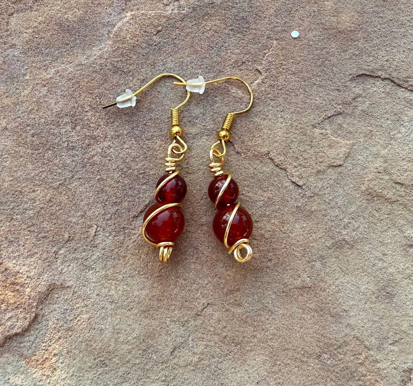 Gemstone Dangle Earrings